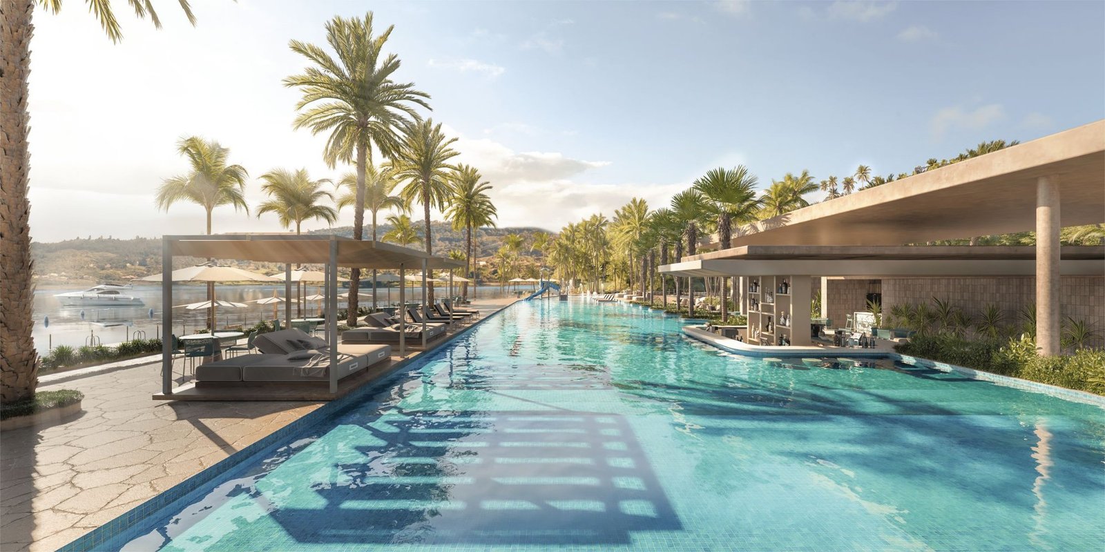 Rio Iguaçu ao entardecer